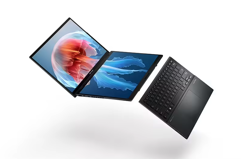 华硕预热新一代Zenbook DUO双屏笔记本 双电池+可拆卸键盘 CES2026亮相